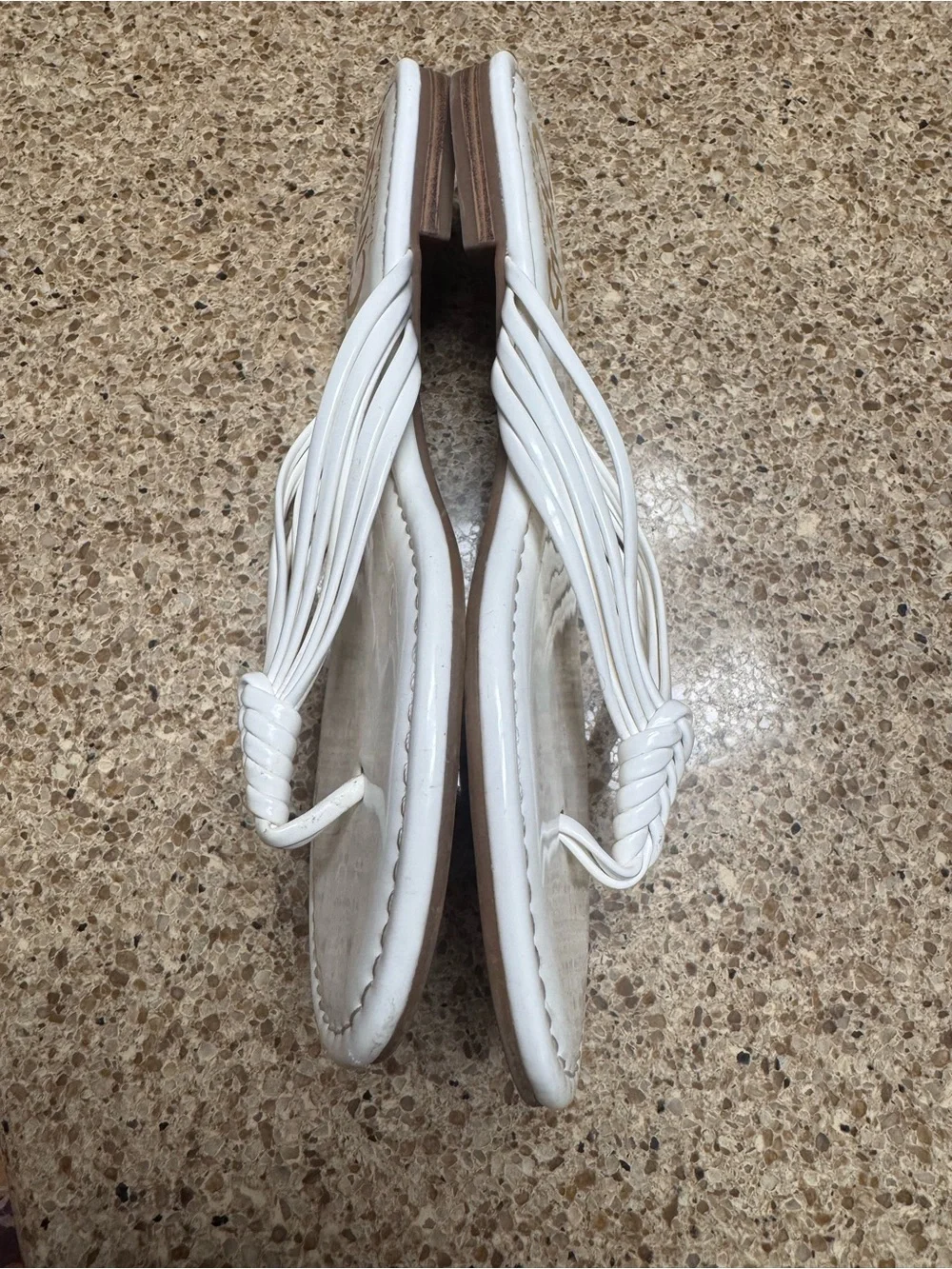 Circus by Sam Edelman White Braided Thong Sandals